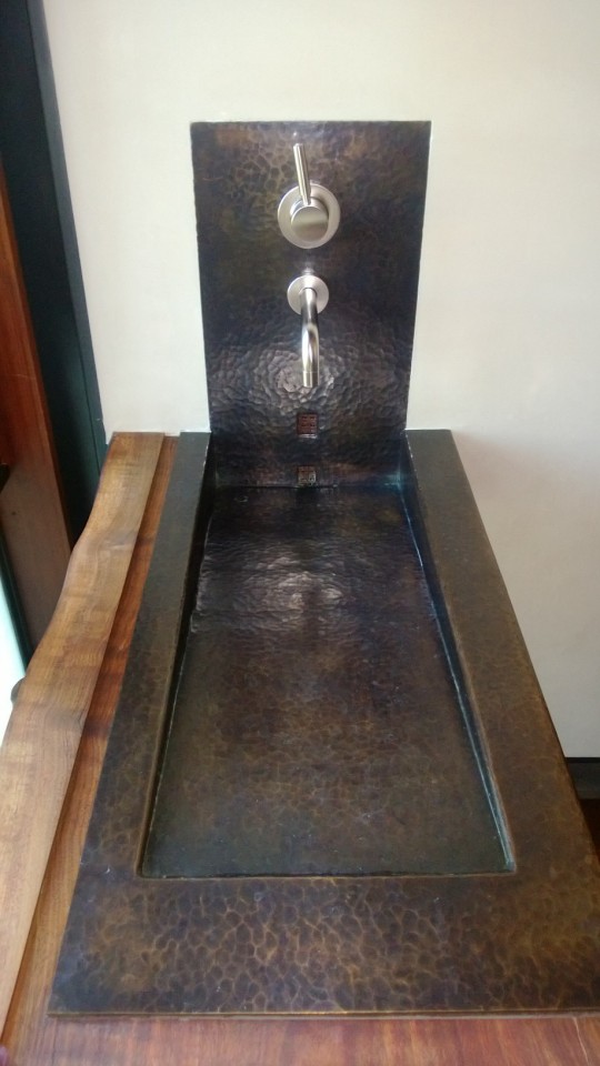 custom bronze sink